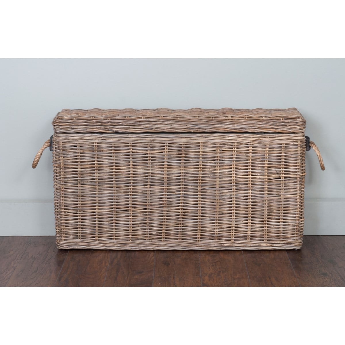 Sabrina Rattan Basket Console set of 2 W/Storage by Jeffan | Bins, Baskets & Buckets | Modishstore - 8