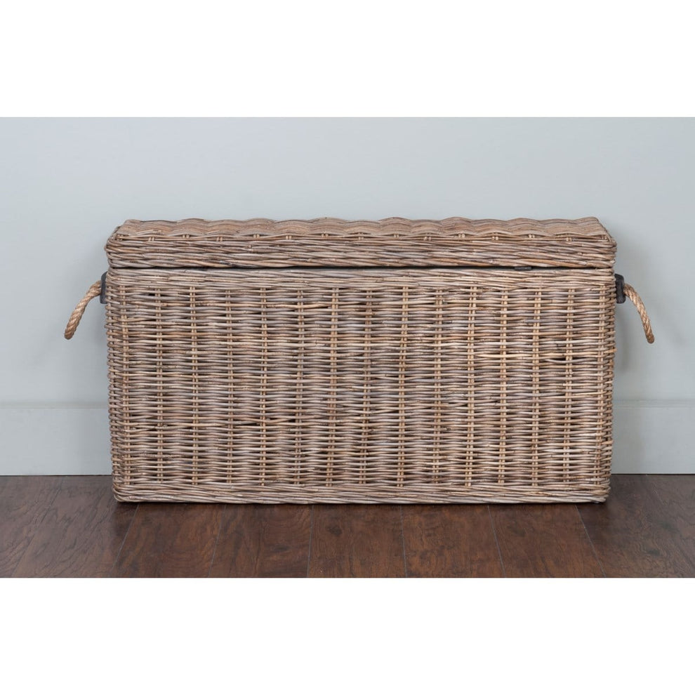 Sabrina Rattan Basket Console set of 2 W/Storage by Jeffan | Bins, Baskets & Buckets | Modishstore - 8