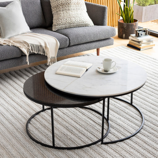 Surya Nesting Table Set - XLE-001 | Nesting Tables | Modishstore