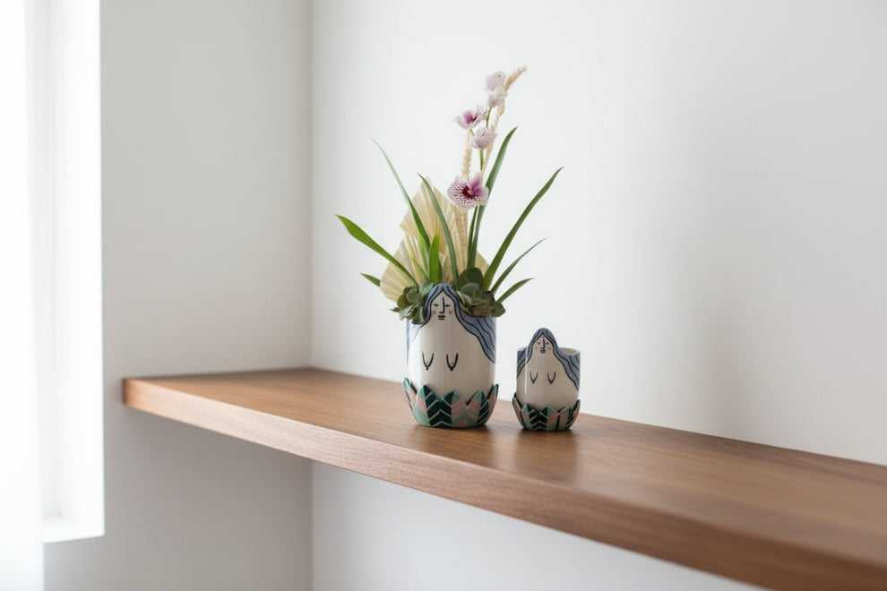 Zaia Pot Set Of 4 By Accent Decor | Planters, Troughs & Cachepots | Modishstore - 1