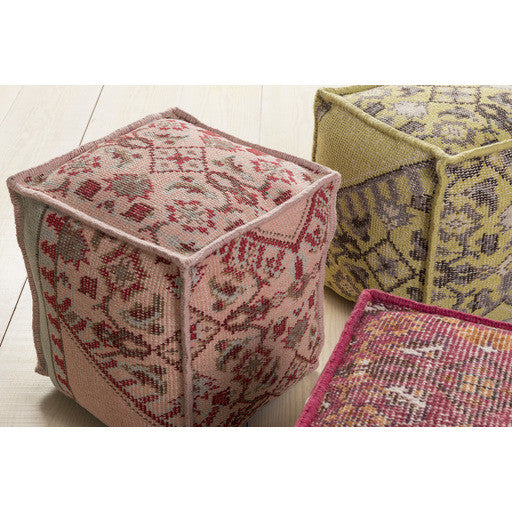 Surya Zahara Cube Pouf - Global - ZHPF-005/ZHPF-007 | Poufs | Modishstore